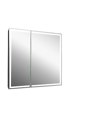 Зеркало-шкаф Mirror Box black Led 800х800 400_400_2893607